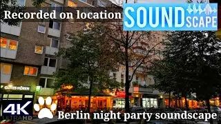[ 4K ] Open Window Saturday Party I Soundscape in Berlin I Joyful Noise I Germany