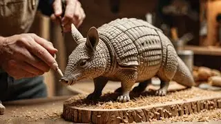 Traditional Animal Carving Armadillo| Pakistani Craftsman | ASMR #VillageLife #Satisfying #Shorts