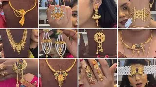 3gm hasuli, pearl earrings, 2gm ring, sitahar, necklace, kanpasa from P.C.Roy Johuree @DIPSUrDIARY30