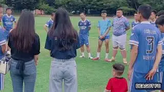 DEAGOT FC training session in Daegot Middle School