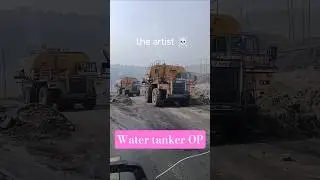 water tanker in Opencast mines 😱🤯#coalindia #coal #mines #opencast #mining #opencastmining #cil