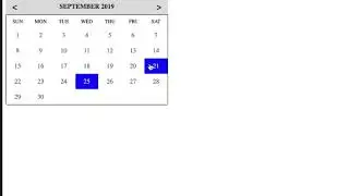 Calendar Javascript Plugin