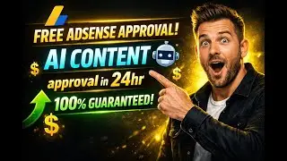 New AdSense Approval Method 2026 | 100% Working AdSense Approval Trick | AdSense Approval With AI