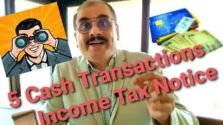Top 5 Cash Transaction - attracting  Income Tax Notice 📜 | 2 Minute Personal Finance Show.