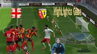 Pes Football Soccer   Georgia  vs  Rc Lens  1-0  HighLights Game