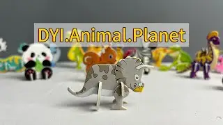 DIY Animal Planet | Cute 3D Paper Puzzle Toys for Kids & Adults