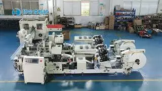 Full automatic napkin paper production line with auto transfer from China factory