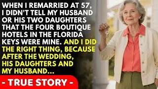 When I remarried at 57 it saved me, that I didn't tell my husband or his daughters that the 4 hot...