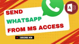 How to send whatsapp message from MS ACCESS Software?