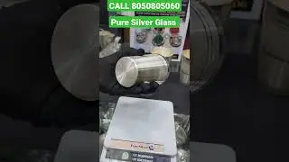 Pure Silver Glass with weight  with price by PureSilver.io #silver  #puresilver #silverglass
