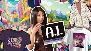 Testing A.I. features on Adobe Illustrator as a Fashion Designer!