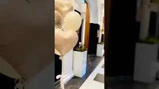 Bukiet balonowy na rocznicę bycia razem, transparentny balon konfetti ze złotym pyłem