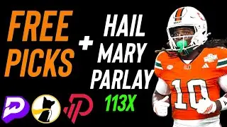 CFB PLAYOFFS MIAMI vs OLE MISS BEST BETS🏈 + 113x Hail Mary Parlay💰 January 8, 2026 #cfbpicks #cfb
