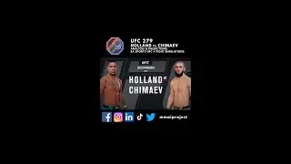 🇷🇺🇺🇸👊🎮 UFC 279 Khamzat Chimaev vs Kevin Holland Catchweight Bout Fight Simulation Recap #shorts