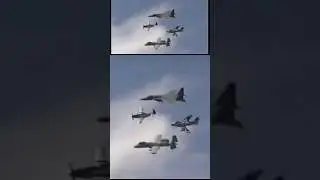 USAF Heritage Flight from 2004 featuring a P-51, F-86, F-15 and A-10