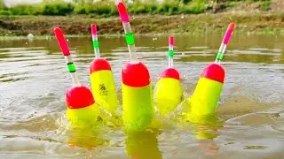 😱Best Hook Fish Trap😲Plastic Float Trap Fishing⏩Many Plastic Float fishing Method😯🎏🦈