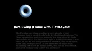 Java Swing JFrame with FlowLayout container - 06 flowlayout #java #swing #jframe #container #gui