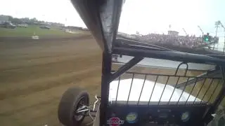 Nathan Moore 2014 Indiana Sprint Week Qualifying USAC Non Wing In car camera