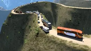 Deadly Roads | World’s Most Dangerous Roads | Bus on Dangerous Mountain Road | dangerous bus driving