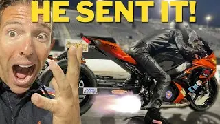 MOTORCYCLE SHOOTS FIRE! Radical Bagger & Grudge Bike Big Money Race!