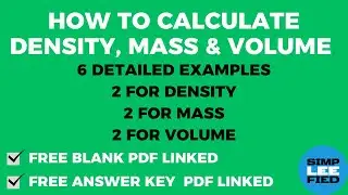 How to Calculate Density, Mass & Volume [6 Detailed Examples]