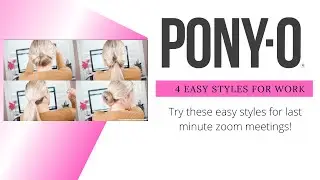 PONY-O Ponytail Holders: 4 easy hairstyle tutorials for work. Do it yourself in seconds!