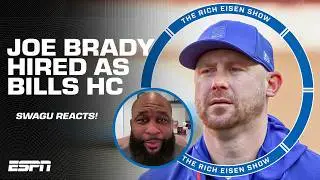 Swagu thinks Joe Brady has a 'DAUNTING' task as the Buffalo Bills HC 😳 | The Rich Eisen Show