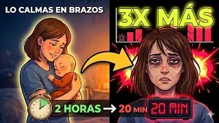 Calmarlo en brazos hace que despierte 3X más: Por qué pasa (empeora cada semana)