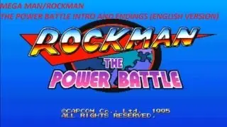 Mega Man/Rockman - The Power Battle intro and endings (English Version)