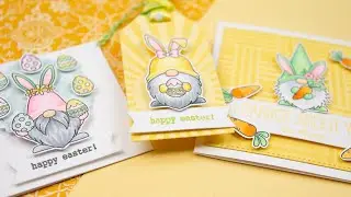 3 Mini Easter Cards | MFT Spring Gnomes
