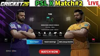 🔴 PESHAWAR ZALMI VS QUETTA GLADIATORS PSL X &ndash; Cricket 26 Live Gameplay