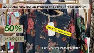 BAROQUE New Arrival Viscose and Fancy Frocks 50% OFF Limited Articles | Big Restock