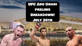 Veterans vs Young Killers! Buchecha&rsquo;s UFC Debut! UFC Abu Dhabi Prelims Breakdown