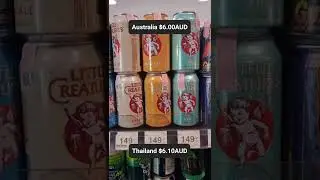 Beer prices - Australia Vs Thailand #beer #Thailand #Budweiser #littlecreatures #coronabeer