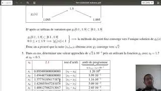 SMP S3  Exercice 2 Série 1 Travaux dirigés Résolution numérique d'équations non-linéaires
