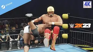 WWE 2K23 - Goldberg vs. Hulk Hogan At WCW | Steam [4K] #wwe #hulkhogan #goldberg #wwe2k23 #wcw