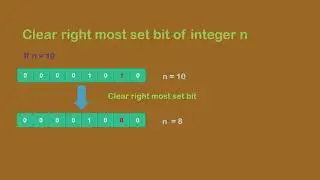 Turn off the rightmost set bit