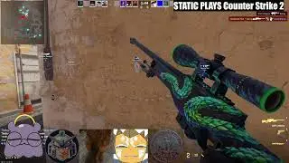 Static Plays Counter Strike 2.  Double!