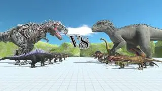 T-Rex Family VS All Dinosaurs in ARBS