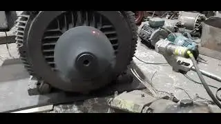 High Speed Dynamic Balancing of 320KW AC Induction motor , Balancing done on rated 2999 RPM