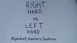 AFTER ONE YEAR OF WRITING LEFT HAND | right hand writing versus my left hand writing