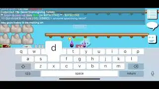 Growtopia using 200 roasted turkeys (2 turkey wings 1 riding turkey)
