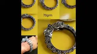 Silver Antique Kada Design | Silver alike kada jewelry | Oxidized Jewelry manufacturers | indijewels