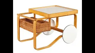 CE-3432 Alvar Aalto Tea Trolley 900 Modern Bar Cart