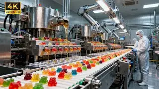 Inside a Modern Gummy Candy Factory From Liquid Gel to Colorful Treats