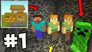 Craft Box Game Tree Bedrock Trap Multiplayer Survival Gameplay Walkthrough Part 1
