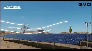 EVO-TRACKER-60 &ndash; Horizontal Single Axis Solar Tracker (60 Panels) | Auto-Tilt Rain/Snow | 3D Demo