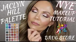 🎉NEW YEARS EVE MAKEUP TUTORIAL🎉JACLYN HILL ROSE GOLD/PINK EYESHADOW🎉 DRUG STORE PRODUCTS🎉