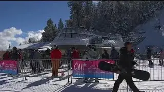 Snow lovers &lsquo;hit the slopes&rsquo; at Wrightwood after heavy storms