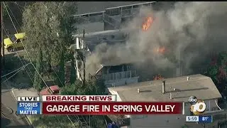Spring Valley home erupts in flames